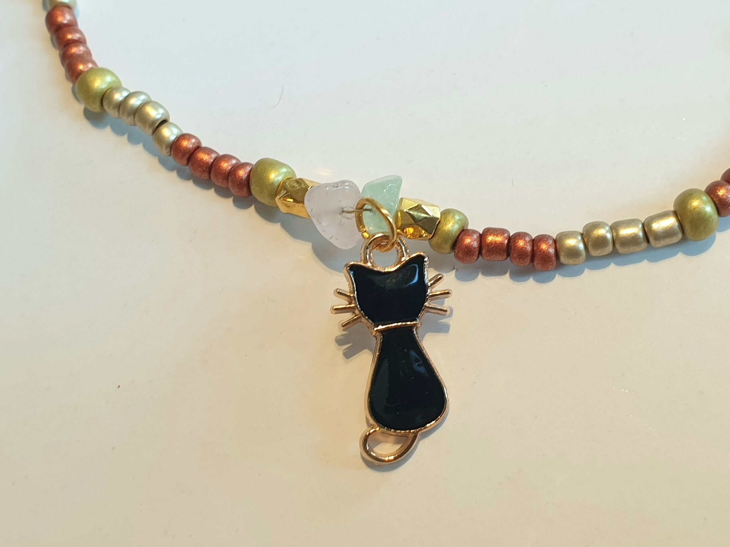 Armband goudkleurig/ Bronskleurig, goudkleurig, kat - Afbeelding 5