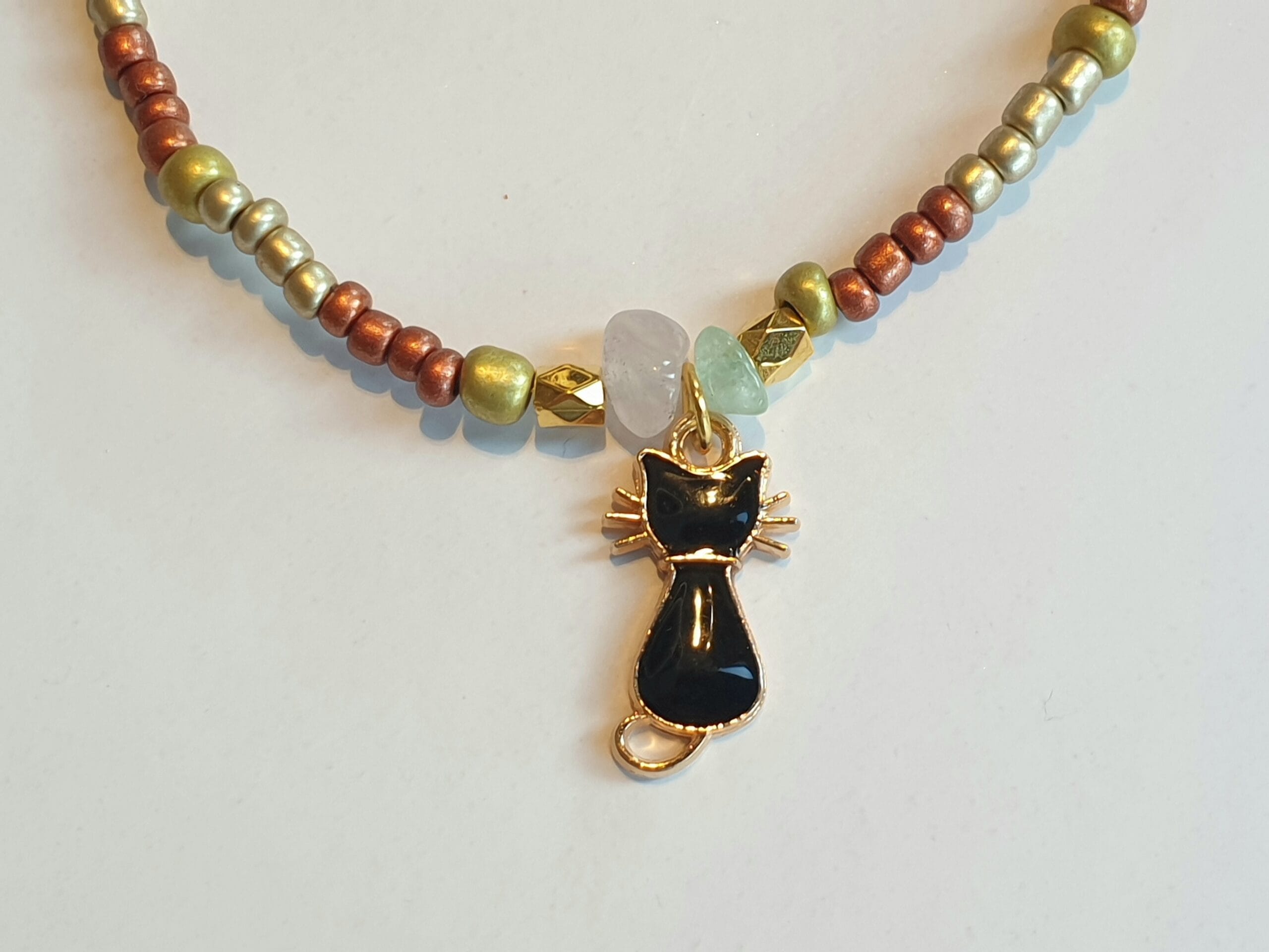 Armband goudkleurig/ Bronskleurig, goudkleurig, kat - Afbeelding 3