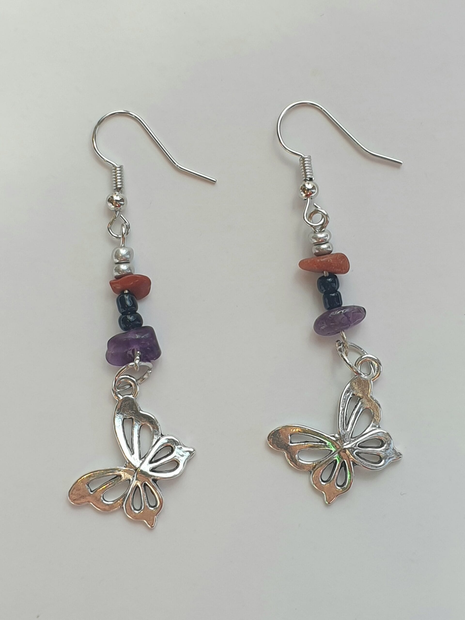 Oorbellen Zilverkleurig/Vlinder