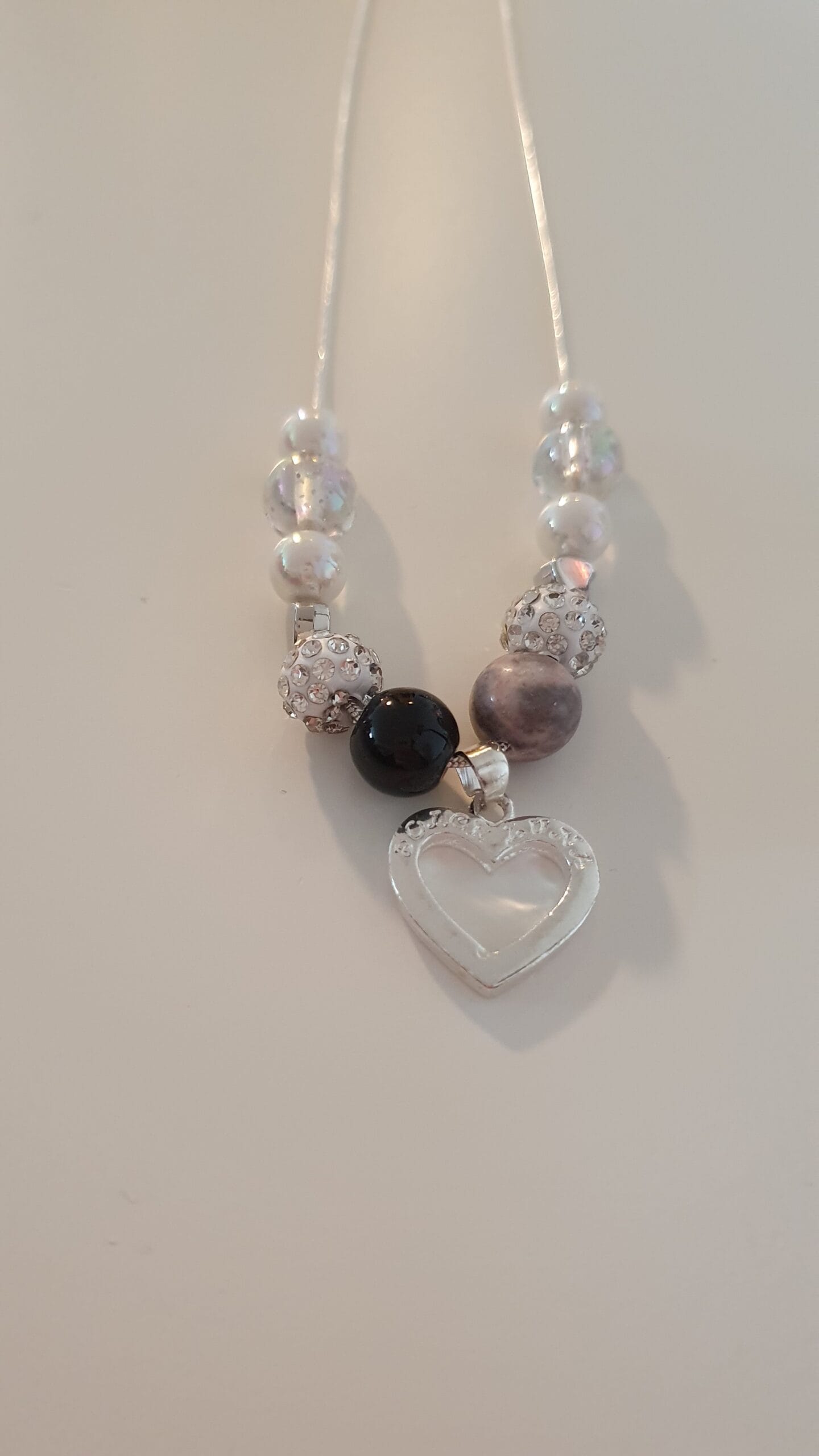 Ketting geluk zilverkleurig/ Hart - Afbeelding 4