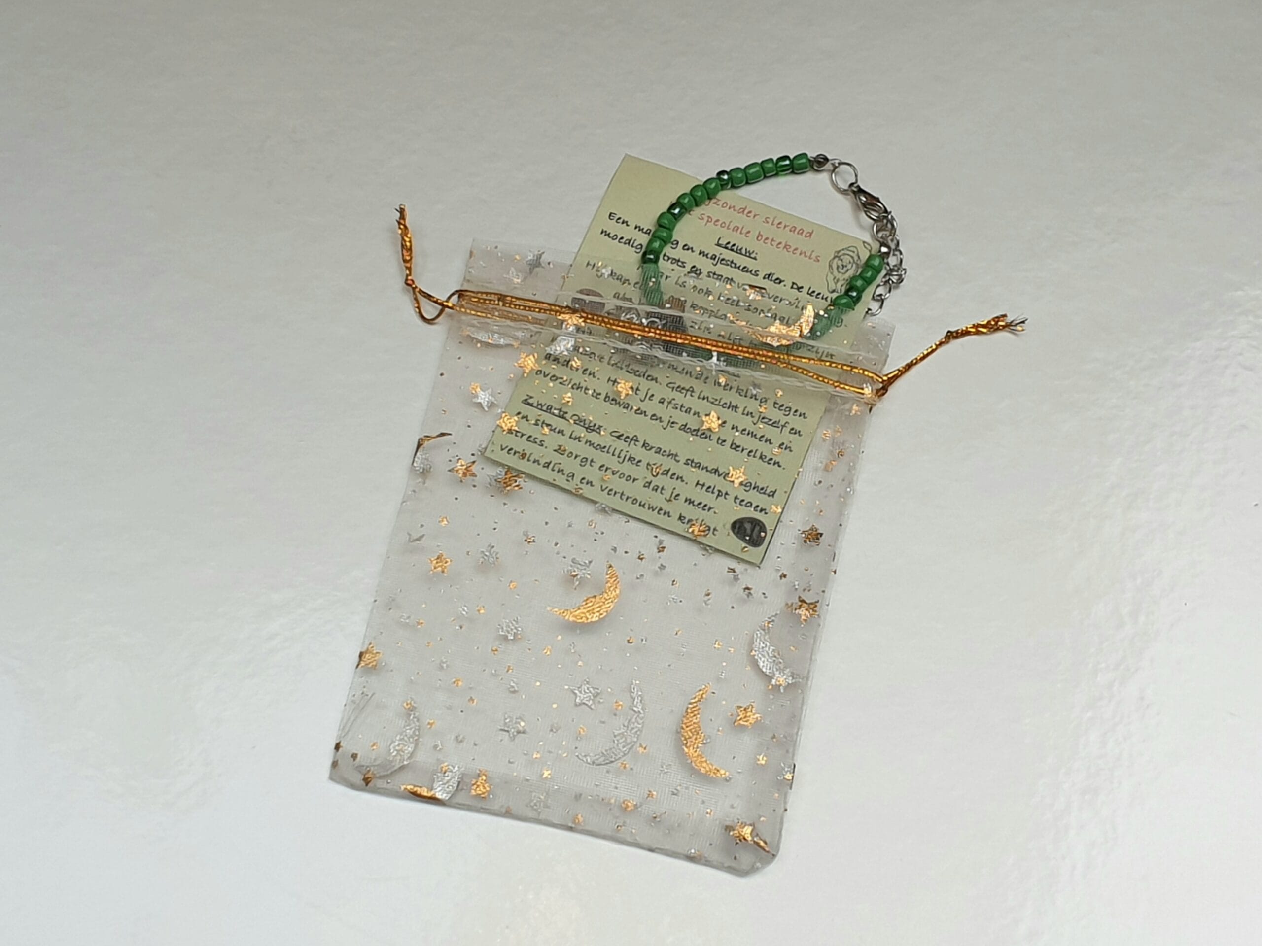 Armband groen/zilverkleurige Leeuw - Afbeelding 3