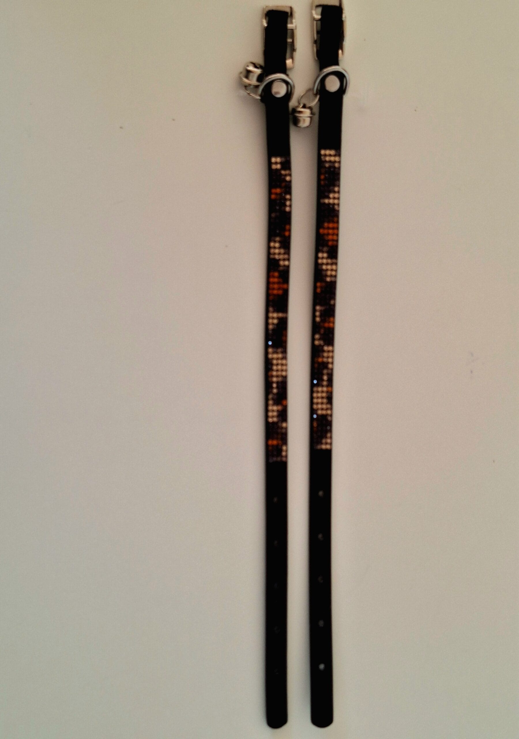 Stijlvolle kattenhalsbandjes/ zwart/goud