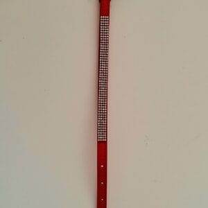 Stijlvolle kattenhalsbandjes/ Rood, zilverkleurig met steentjes