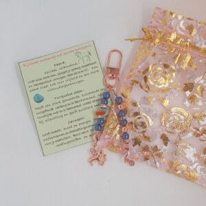 Hoofdstelsieraad paard/Rosékleurig , donkerblauwe parel kralen, rosékleurig paard