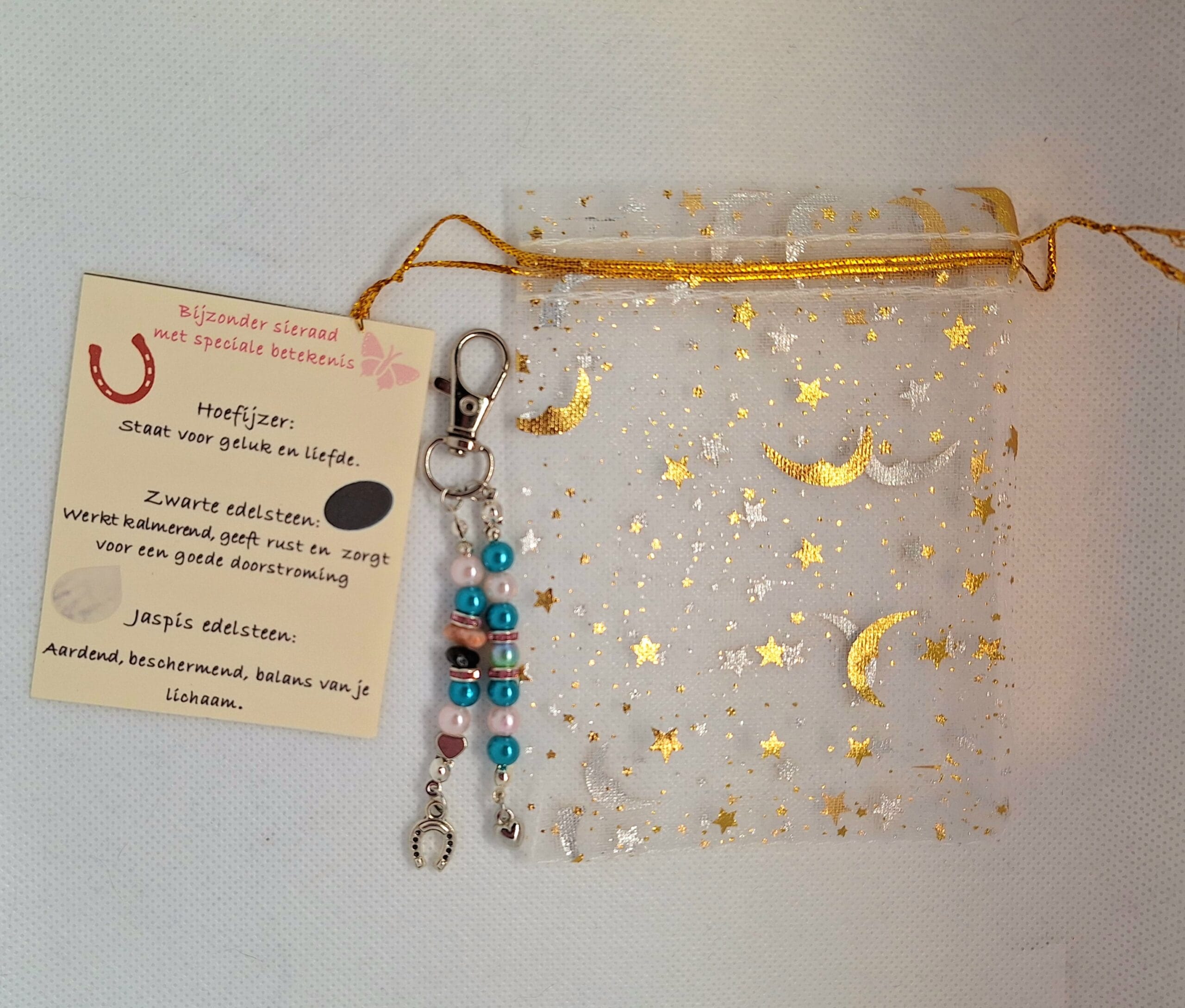 Hoofdstelsieraad geluk hoefijzer/Zilverkleurig, Lichtroze, turquoise