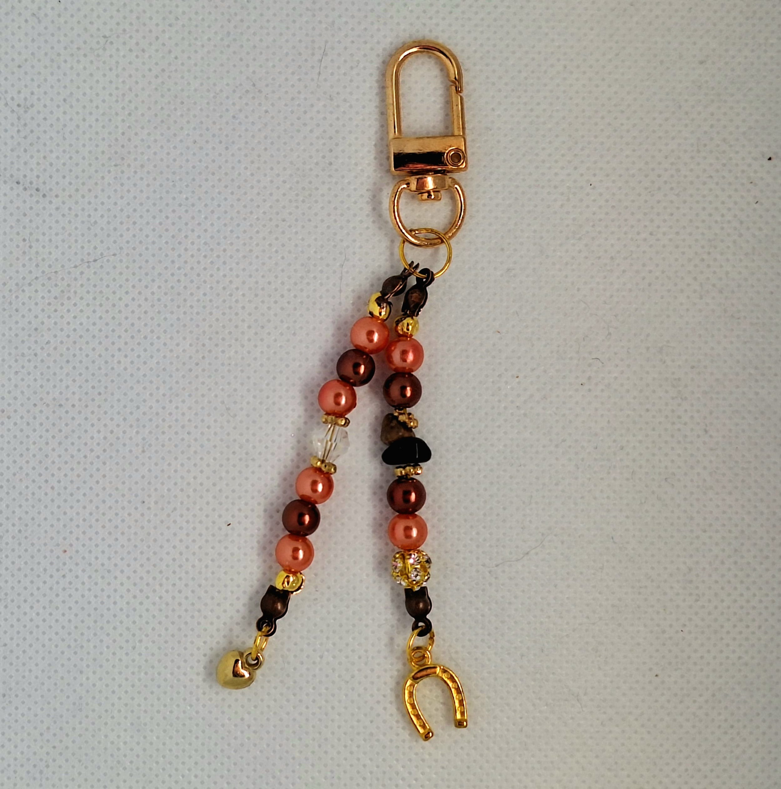 Hoofdstelsieraad geluk hoefijzer/Goudkleurig, bruin, oranjetinten - Afbeelding 5